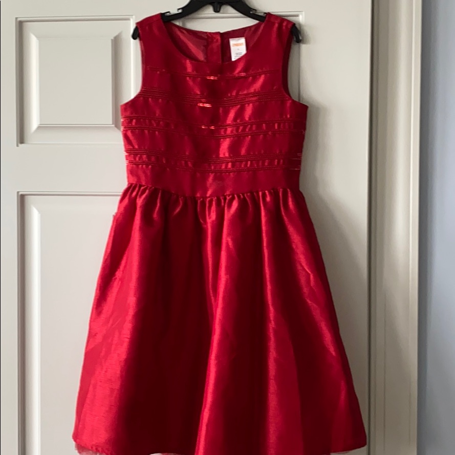 Girls Red Dress.